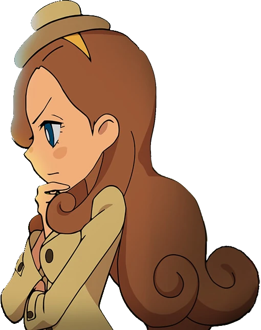 Katrielle Layton looking serious and thinking